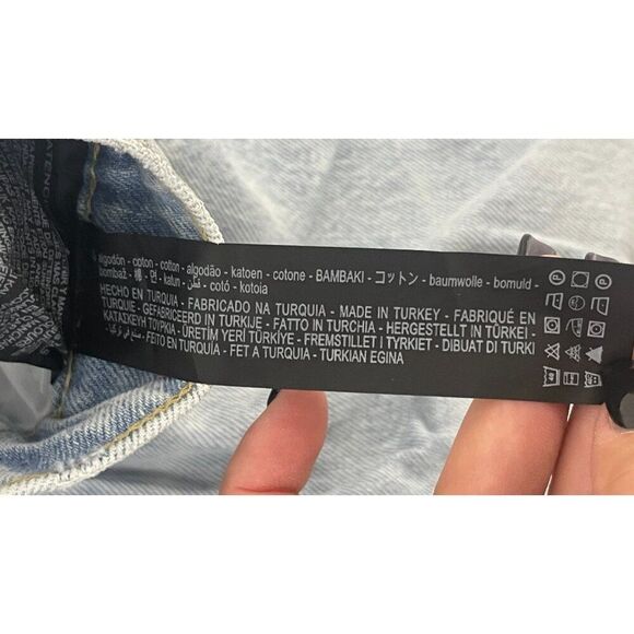 Zara Women Jeans EU 34 US 2 Blue Darted Balloon Slim Fit Curved Leg 6186/044 NWT - Picture 13 of 16